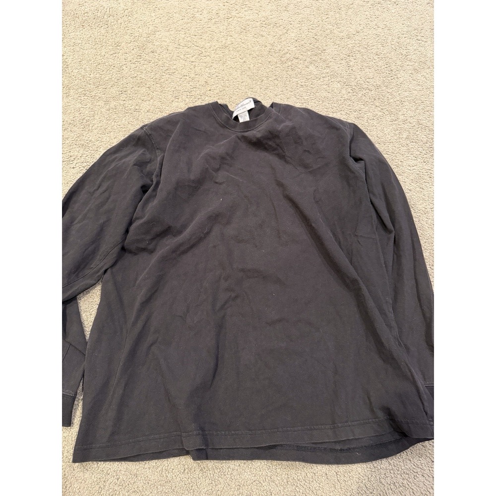 Eddie Bauer Long Sleeve T-shirt Black Men's L Casual Tee Large